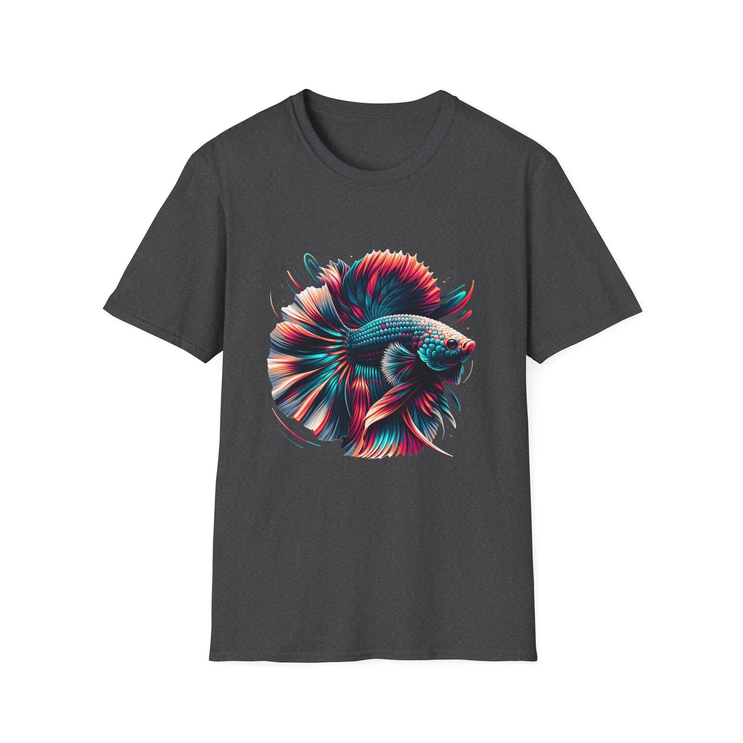 Colorful Betta Fish Graphic Unisex Softstyle T-Shirt