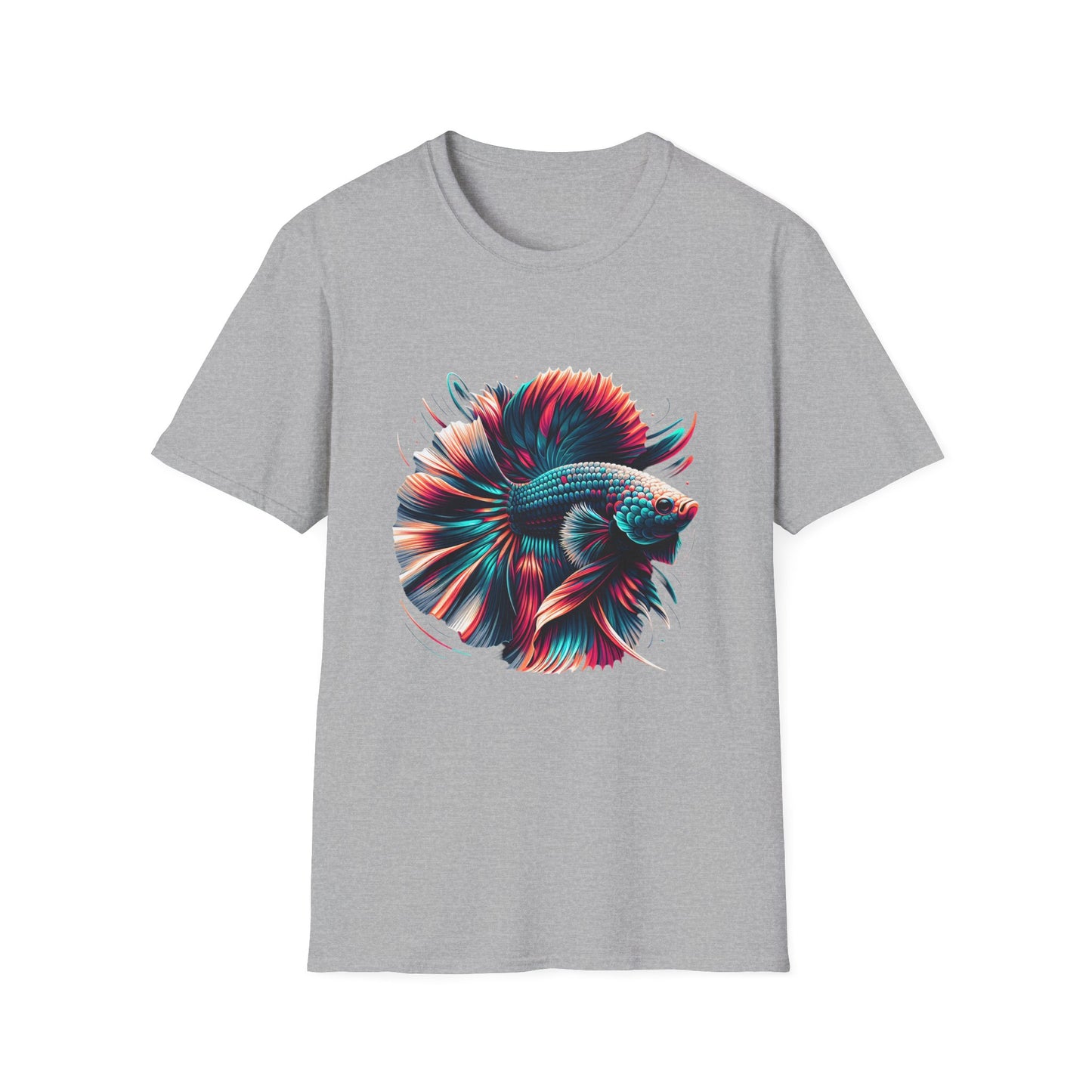 Colorful Betta Fish Graphic Unisex Softstyle T-Shirt