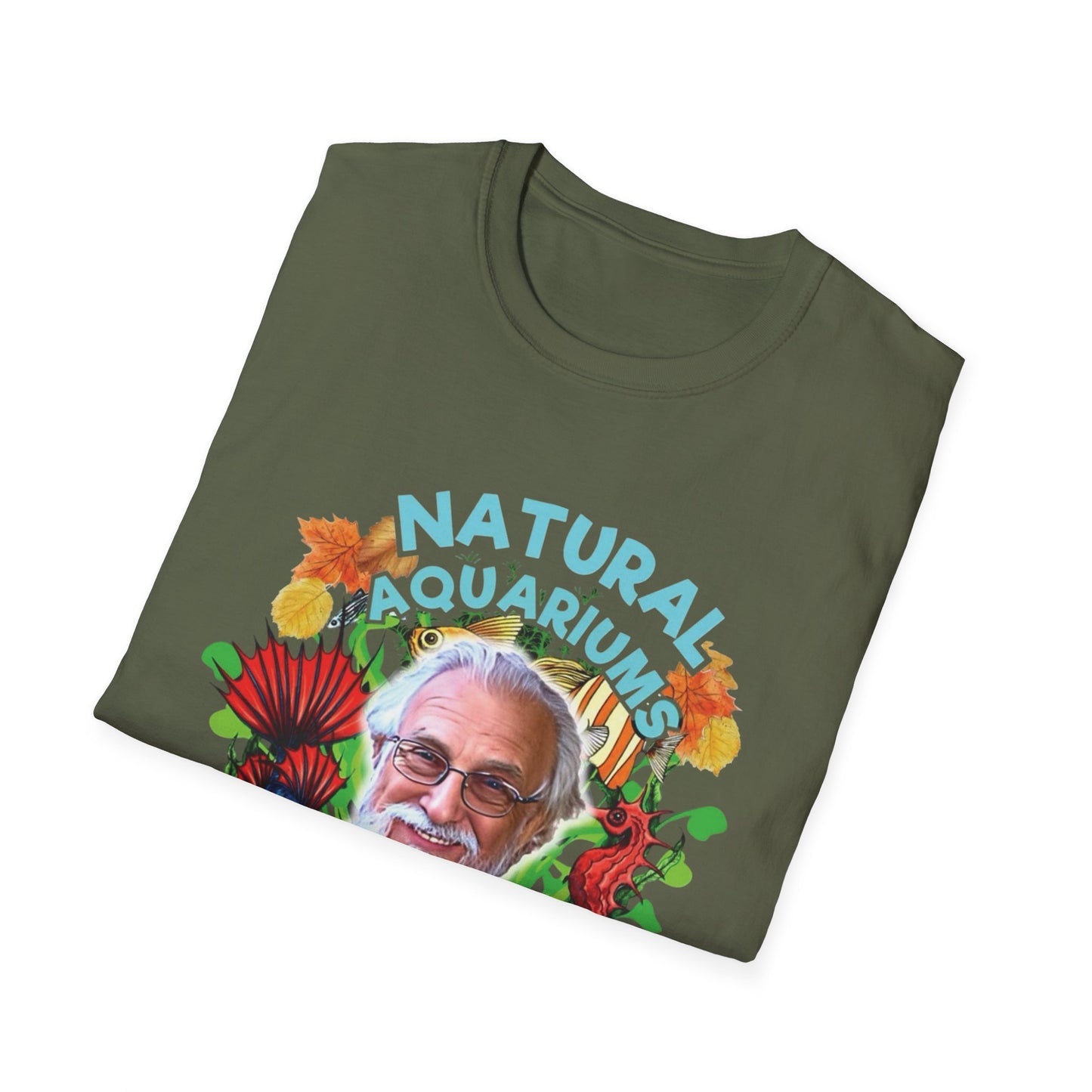 Father Fish Natural Aquarium T-Shirt | Fun Graphic Tee for Aquarists