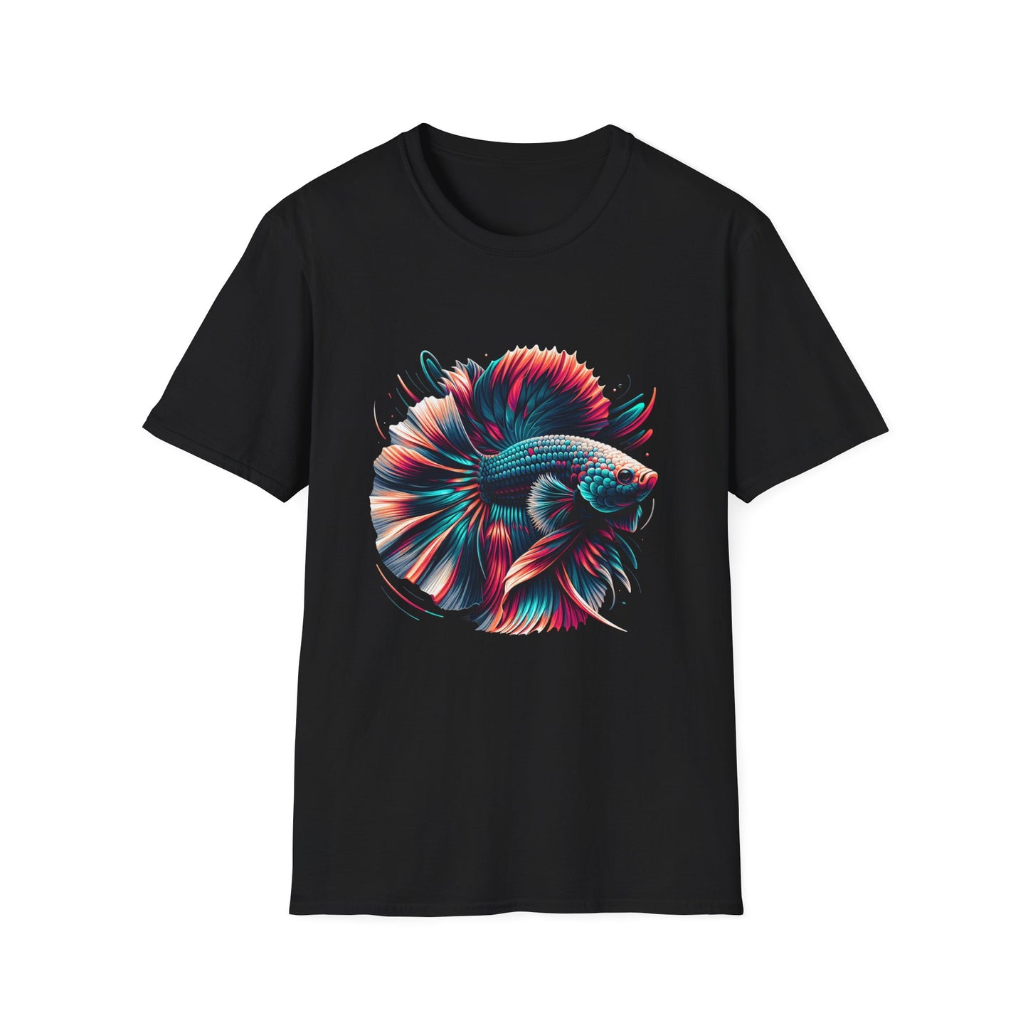 Colorful Betta Fish Graphic Unisex Softstyle T-Shirt