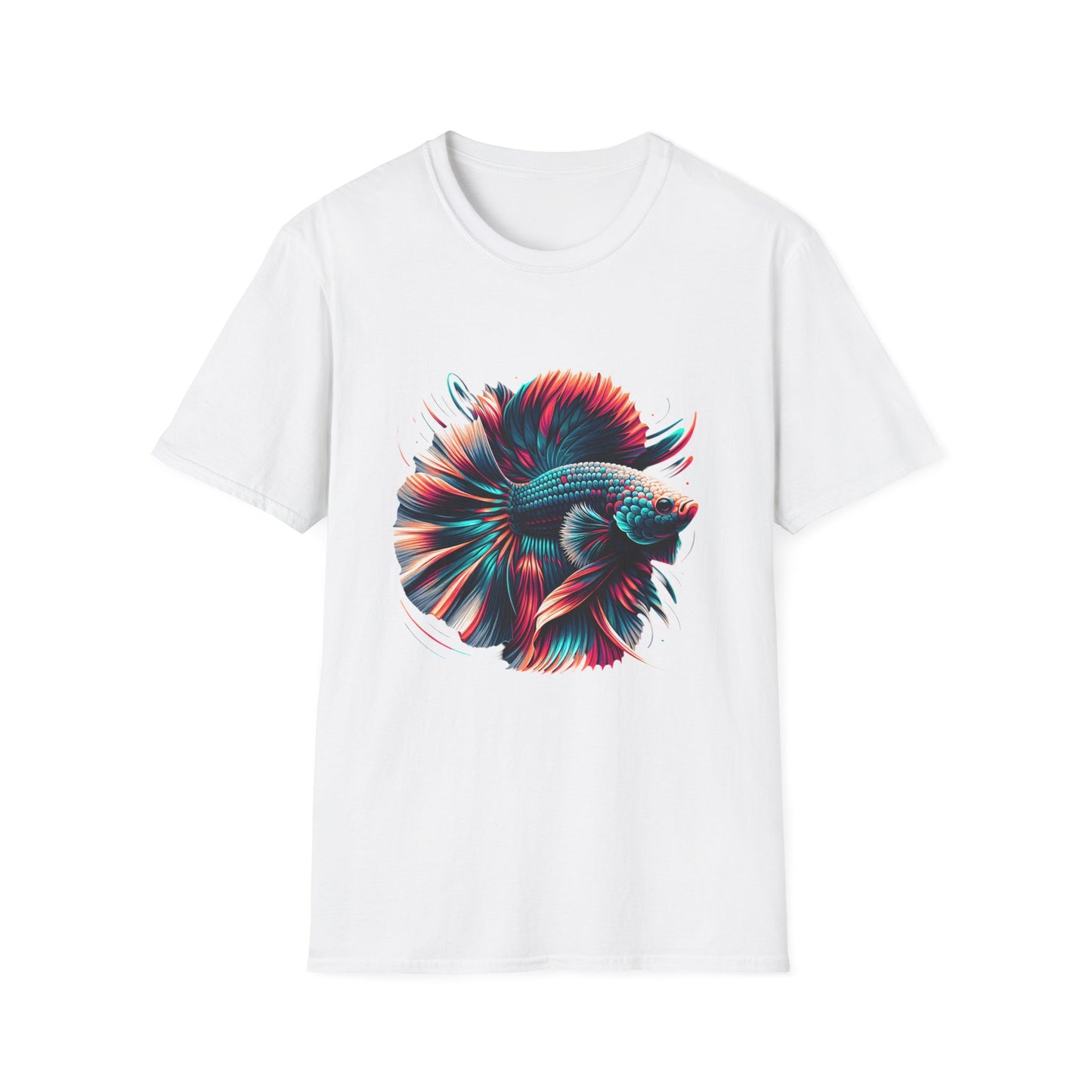 Colorful Betta Fish Graphic Unisex Softstyle T-Shirt