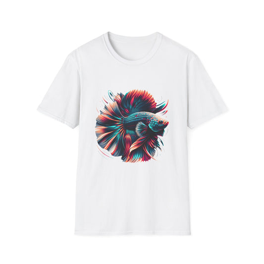 Colorful Betta Fish Graphic Unisex Softstyle T-Shirt