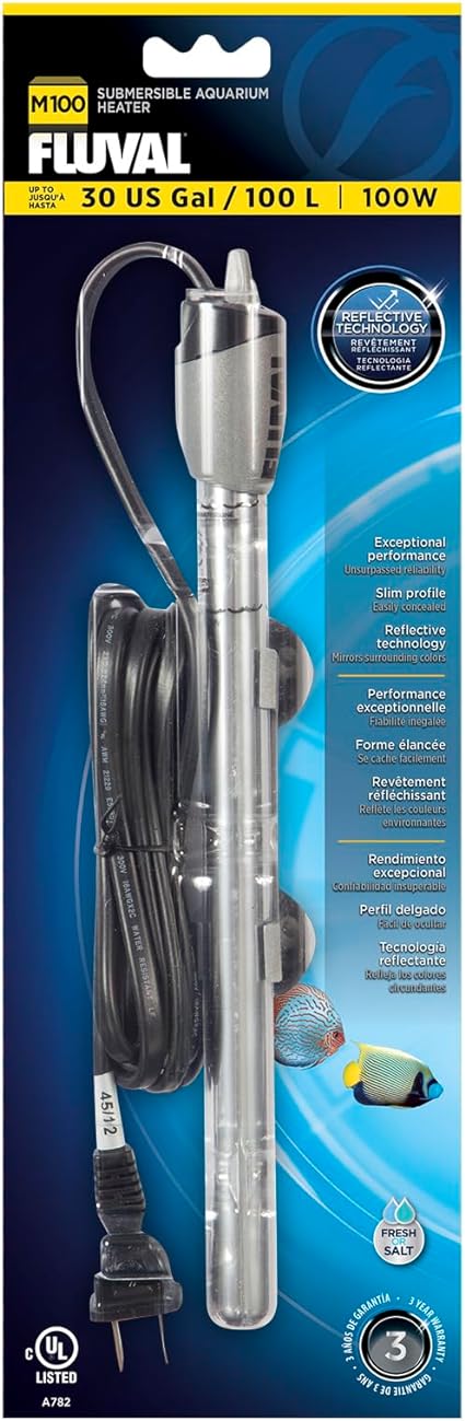 Fluval Submersible Heater M100 (100W up to 30 gallon)
