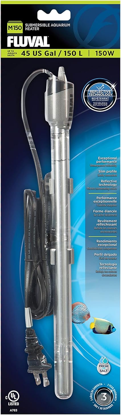 Fluval Submersible Heater M150 (150W up to 45 gallon)